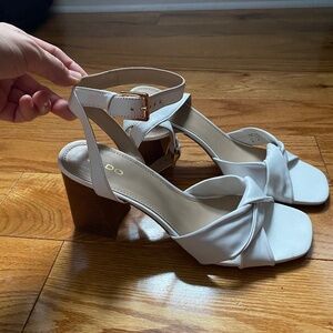 White Heeled Sandals